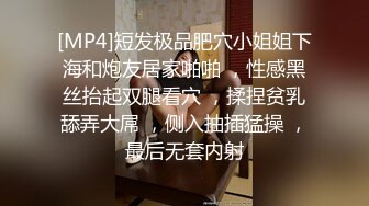 [MP4]短发极品肥穴小姐姐下海和炮友居家啪啪 ，性感黑丝抬起双腿看穴 ，揉捏贫乳舔弄大屌 ，侧入抽插猛操 ，最后无套内射